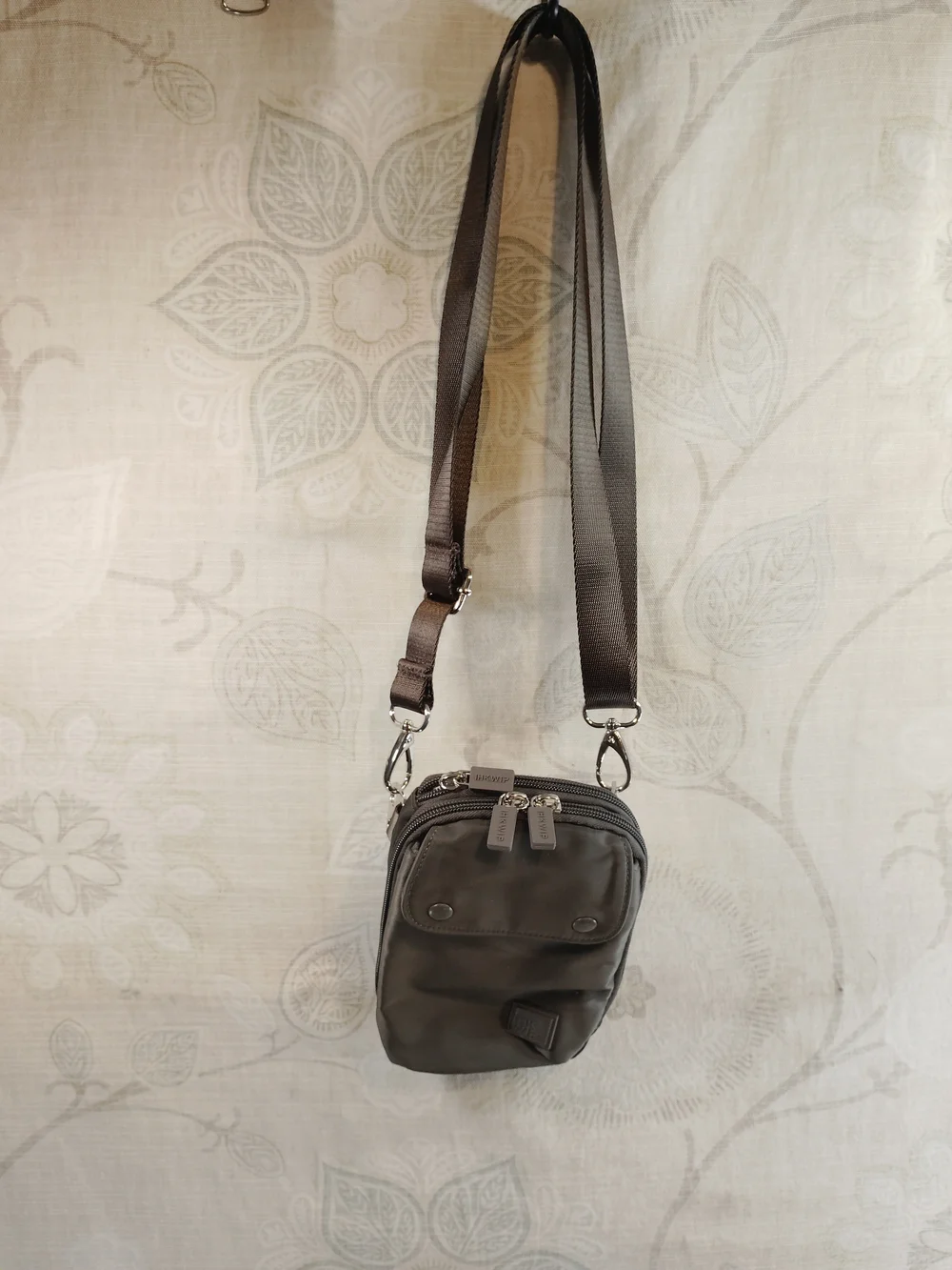 IHK WIP Grey Crossbody/ Messenger Bag- Compact Shoulder Bag